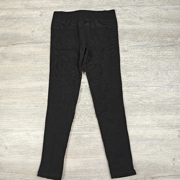 Fabletics Black Seamless Rib High-Waisted Leggings Size Large - Picture 3 of 11